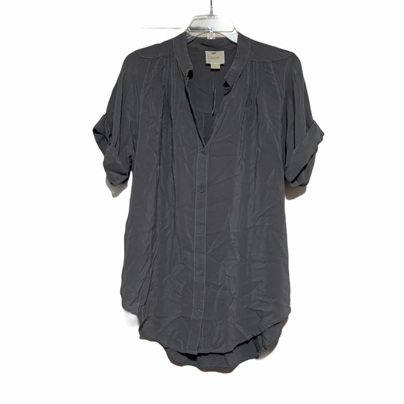 Anthropologie Tops - Anthropologie Maeve Short Sleeve Silk Tunic MP NWT